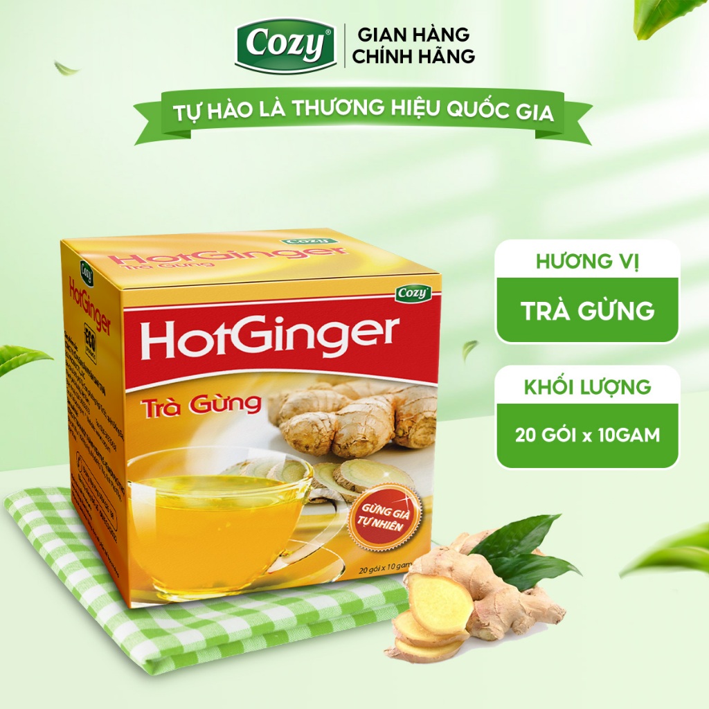Cozy HotGinger - Trà gừng ấm nồng cho ngày dài sảng khoái