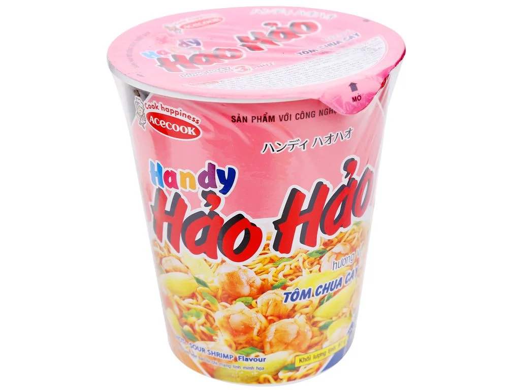 Mì ly Handy Hảo Hảo - Bữa ăn nhanh với hương vị tôm chua cay hoàn hảo