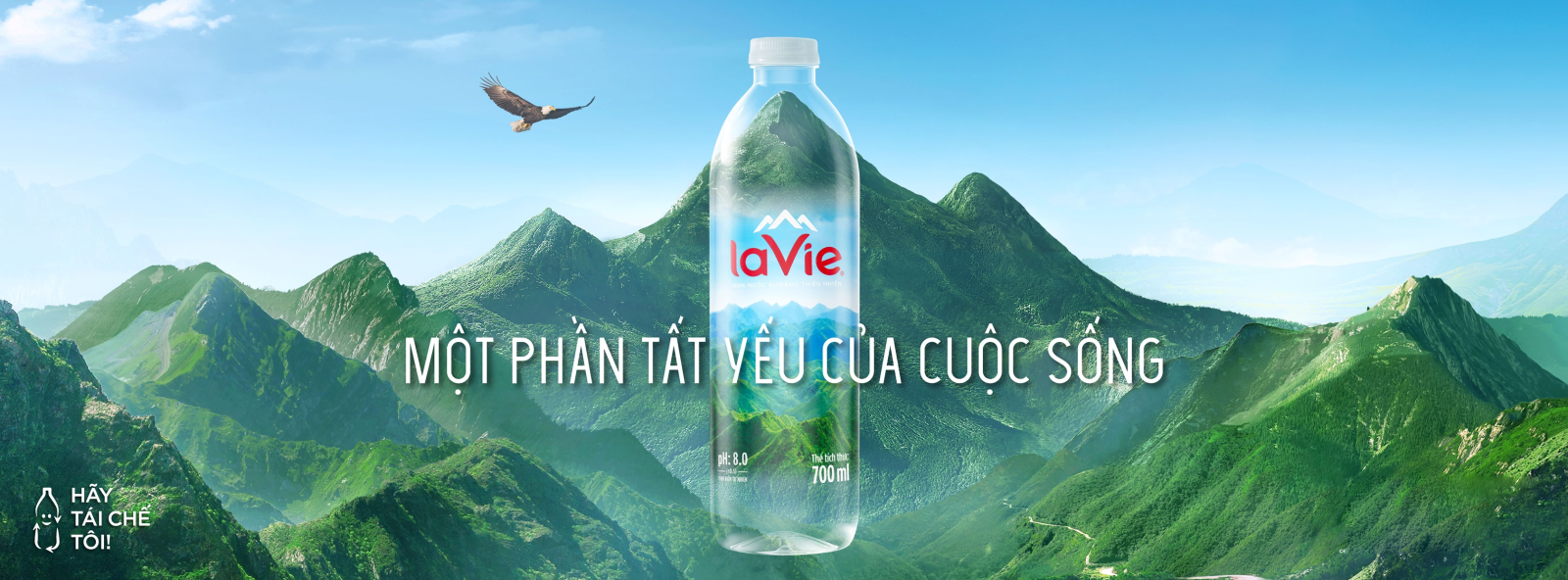 Nước khoáng Lavie - Nguồn cảm hứng từ thiên nhiên, mang lại cảm giác sảng khoái và tươi mới mỗi khi uống