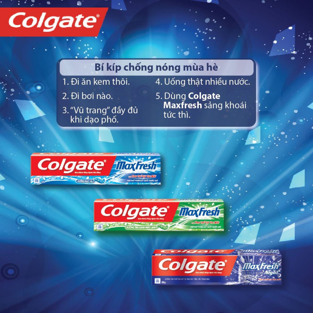 Colgate trà xanh – Chăm sóc toàn diện cho răng miệng, với hơi thở thơm mát lâu dài