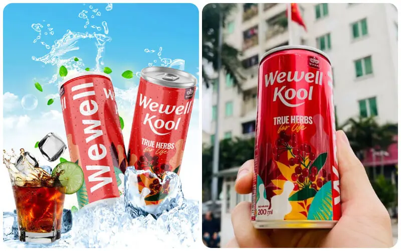 Wewell Kool - Nước uống thảo dược tự nhiên, tốt cho sức khoẻ