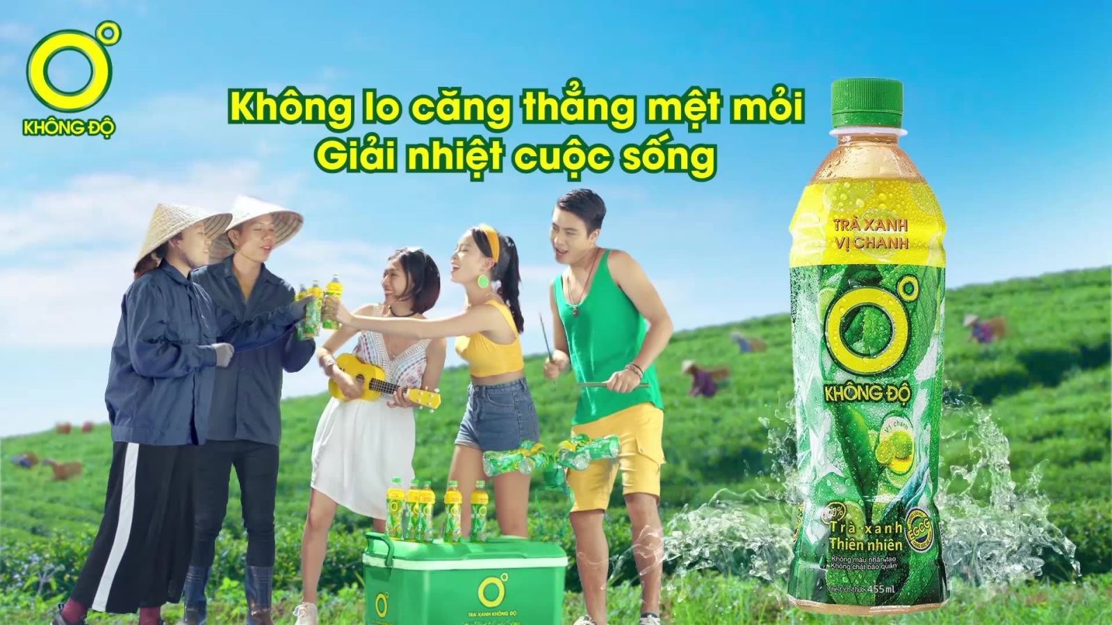 Trà xanh không độ - không lo căng thẳng mệt mỏi, giải nhiệt cuộc sống