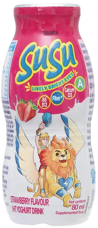 Sữa chua Susu hương dâu - Vị ngon khó cưỡng, sức khoẻ vượt trội 