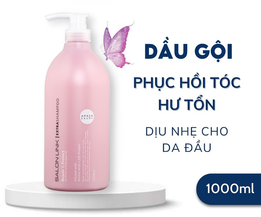 Salon Link Extra - Bộ đôi dầu gội xả mang đến mái tóc suôn mượt và chắc khỏe