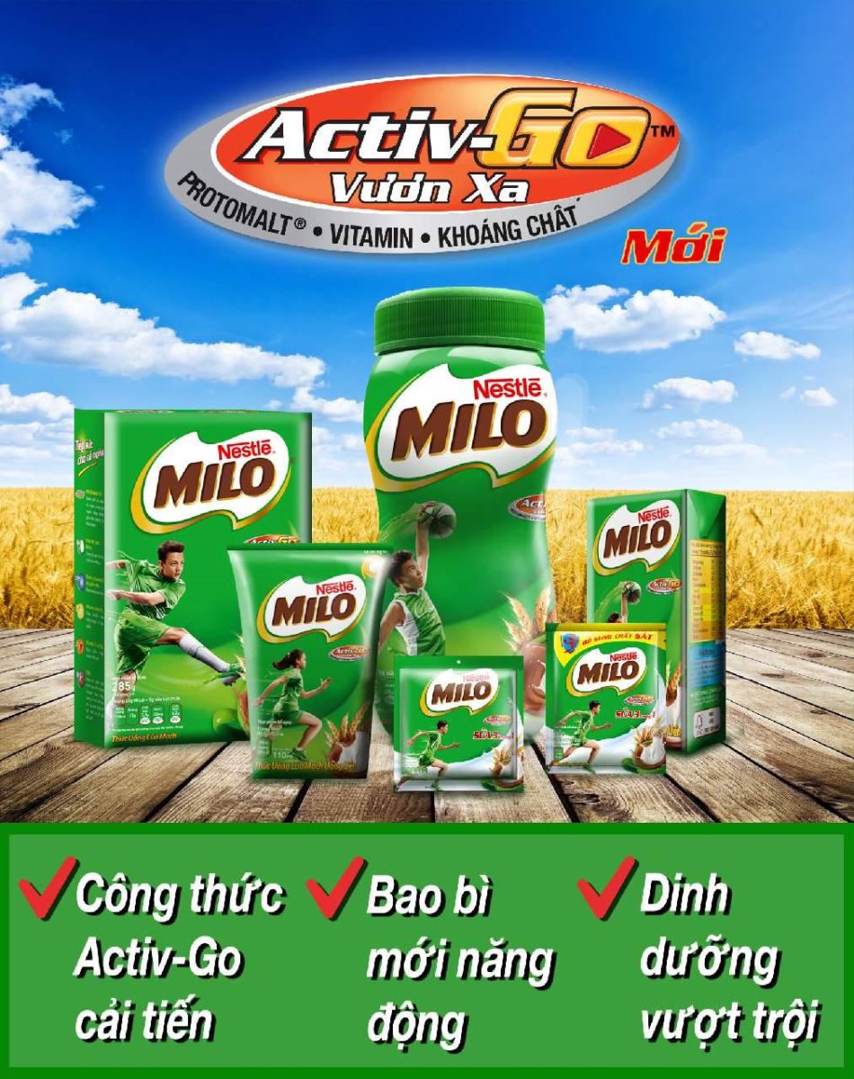 Milo - Năng lượng vượt trội cho ngày dài năng động