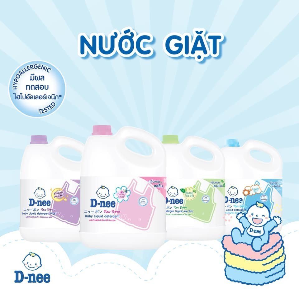 D-nee - Nước giặt dịu nhẹ cho làn da nhạy cảm, an toàn cho cả gia đình