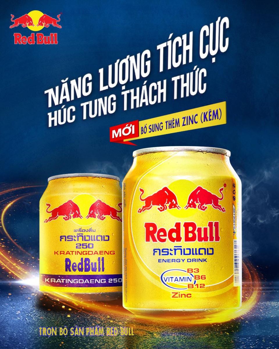 Redbull – Năng lượng mạnh mẽ, vượt qua mọi thách thức!