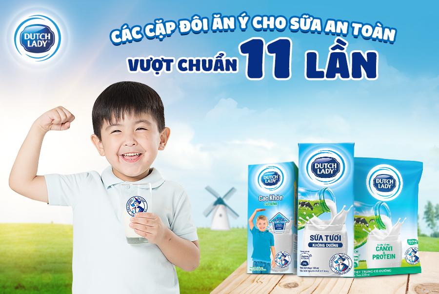 Khởi đầu ngày mới khỏe mạnh với sữa tươi tiệt trùng Dutch Lady