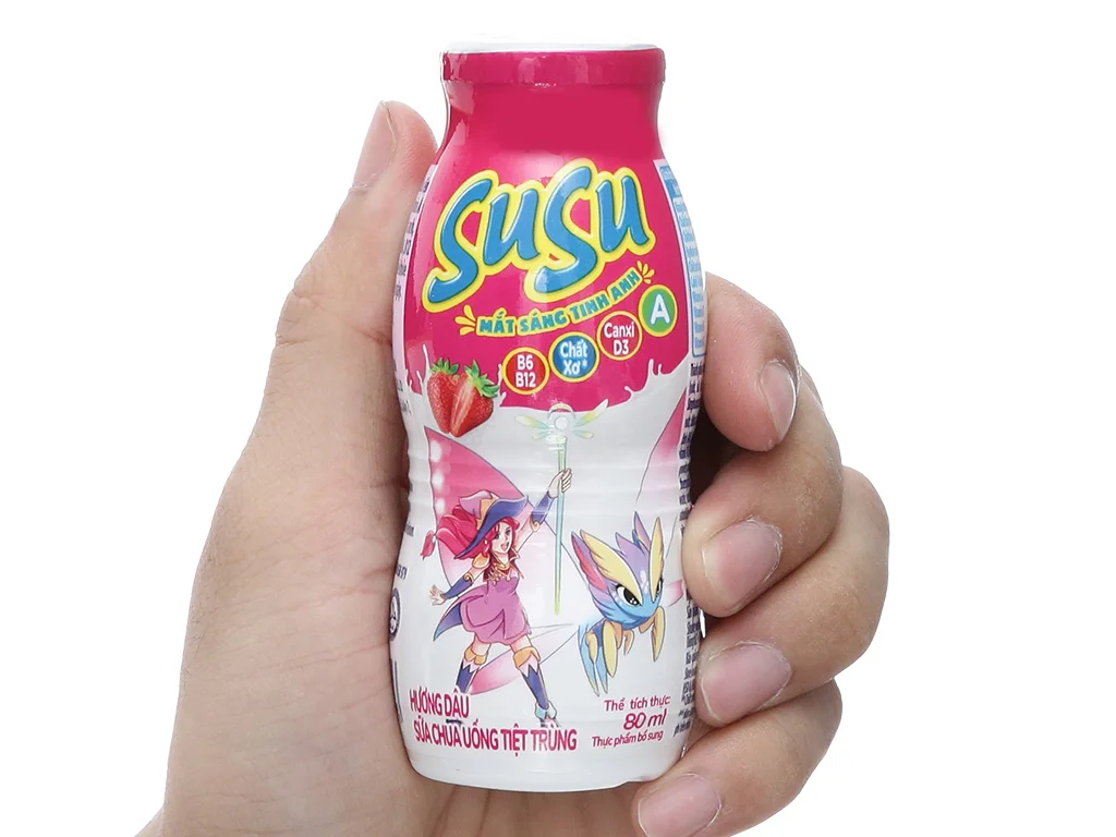Sữa chua Susu hương dâu - Vị ngon khó cưỡng, sức khoẻ vượt trội 