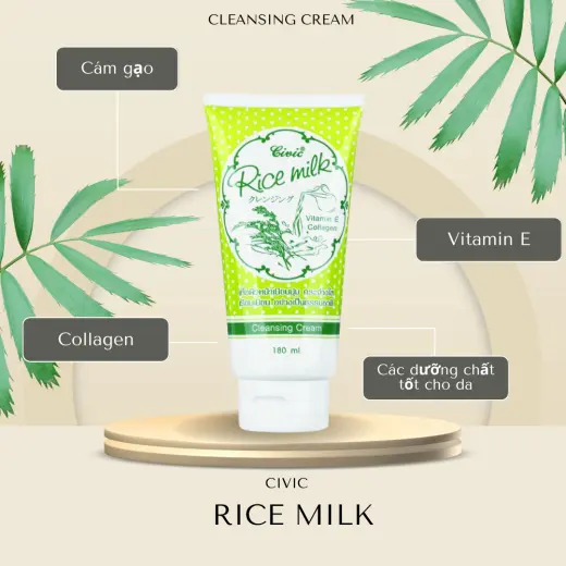 Review Sữa rửa mặt gạo Civic Rice Milk Thái Lan 