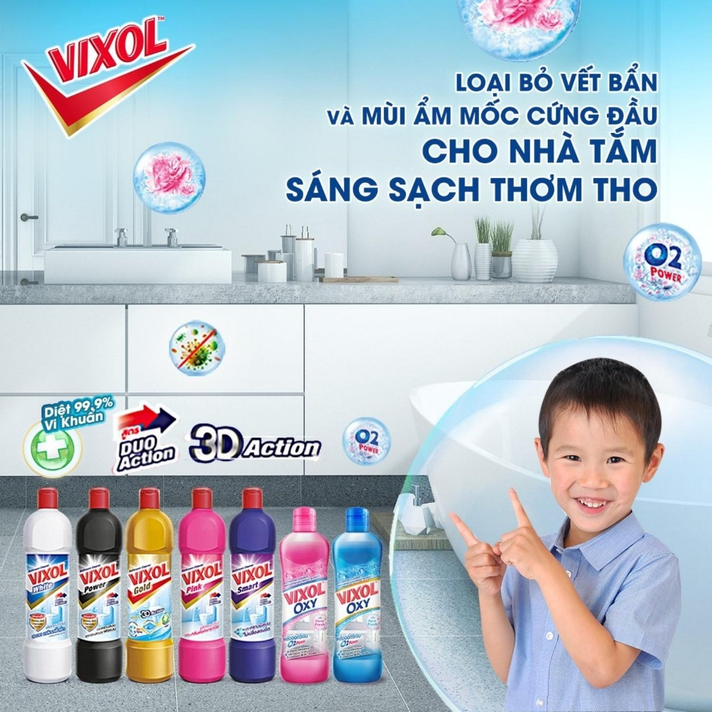Sử dụng VIXOL - Giải pháp hoàn hảo cho bồn cầu luôn sạch bóng, không mùi không vi khuẩn