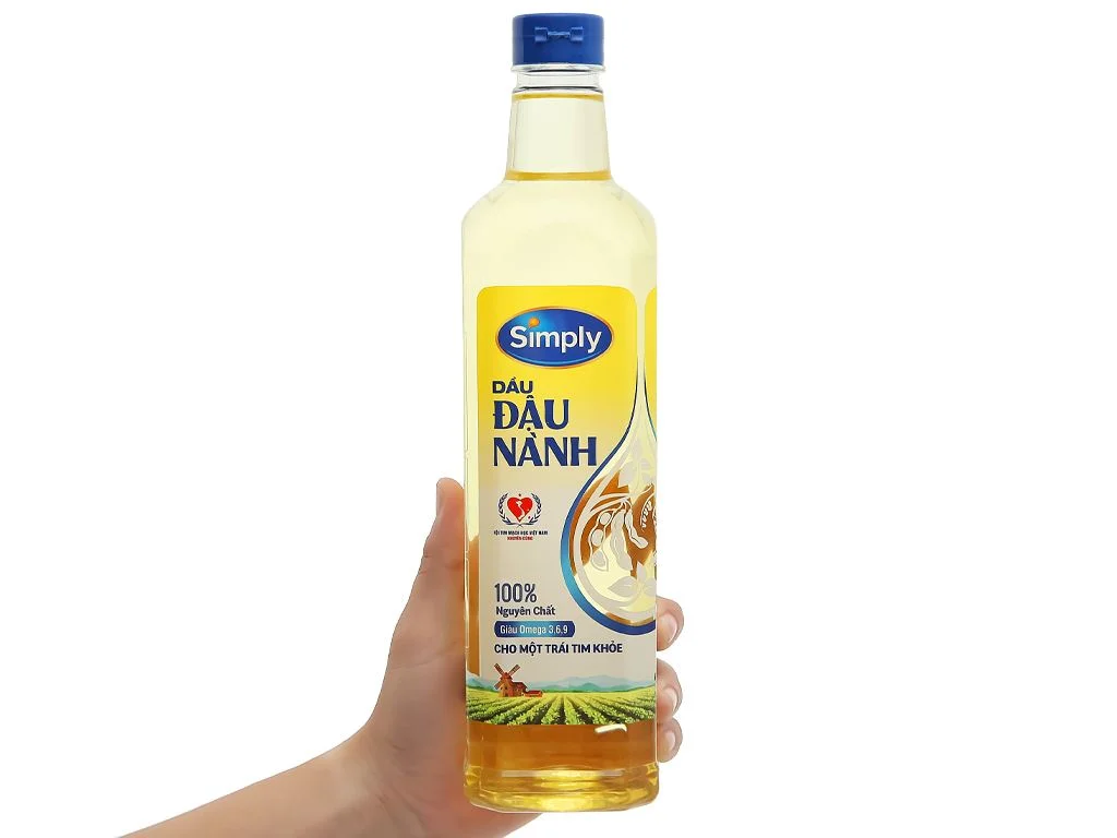 Dầu đậu nành Simply - Hương vị tự nhiên, dinh dưỡng tuyệt vời, đảm bảo sức khỏe
