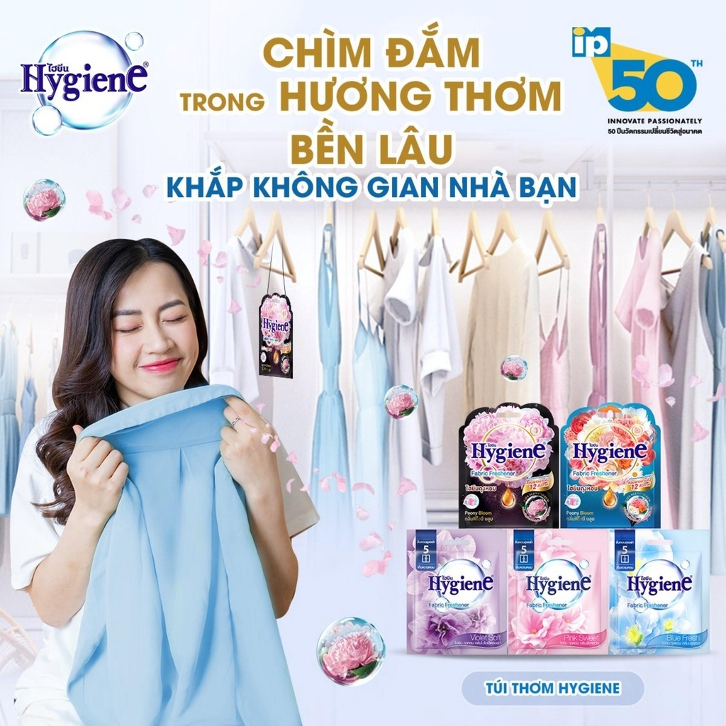 Giữ cho quần áo luôn thơm mát với túi thơm Hygiene Thái Lan