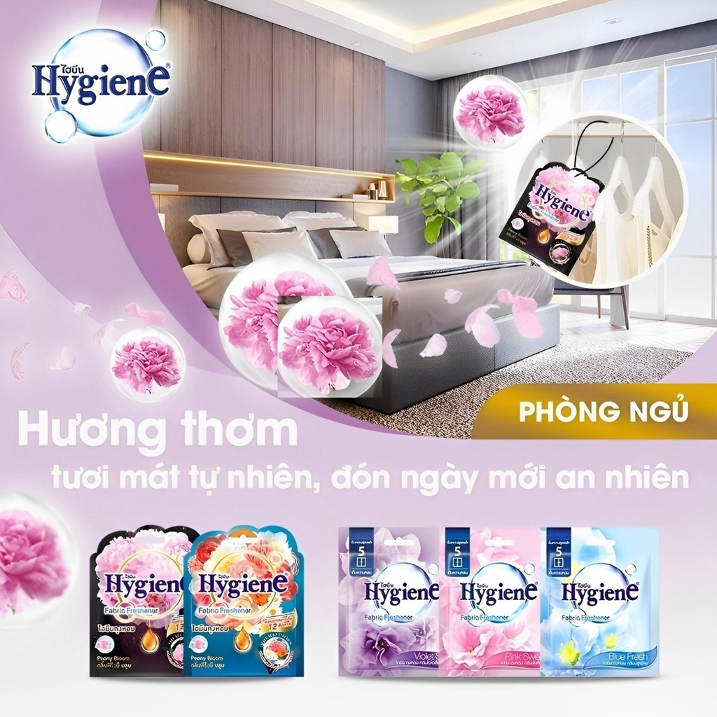 Giữ cho quần áo luôn thơm mát với túi thơm Hygiene Thái Lan