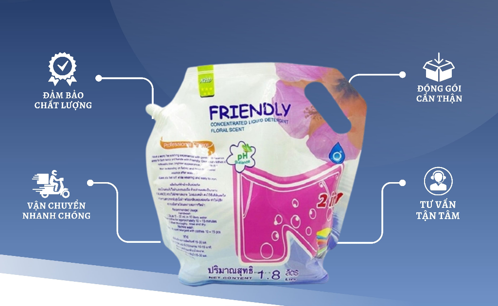 Nước giặt Friendly - Sự lựa chọn thông minh và hoàn hảo cho mọi gia đình