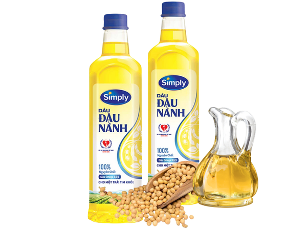 Dầu đậu nành Simply - Hương vị tự nhiên, dinh dưỡng tuyệt vời, đảm bảo sức khỏe