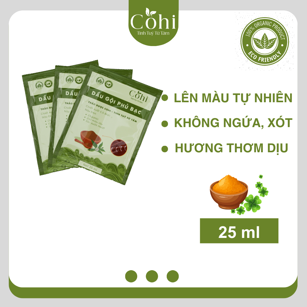 Dầu gội phủ bạc Cohi - Chỉn chu từng chi tiết để mang đến sự hoàn hảo cho tóc bạc của bạn