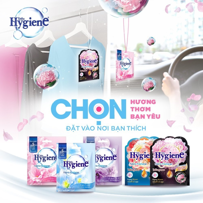 Giữ cho quần áo luôn thơm mát với túi thơm Hygiene Thái Lan
