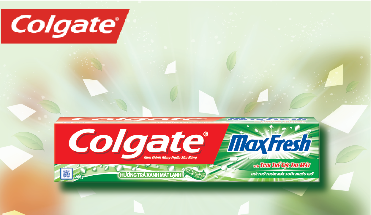 Colgate trà xanh – Chăm sóc toàn diện cho răng miệng, với hơi thở thơm mát lâu dài