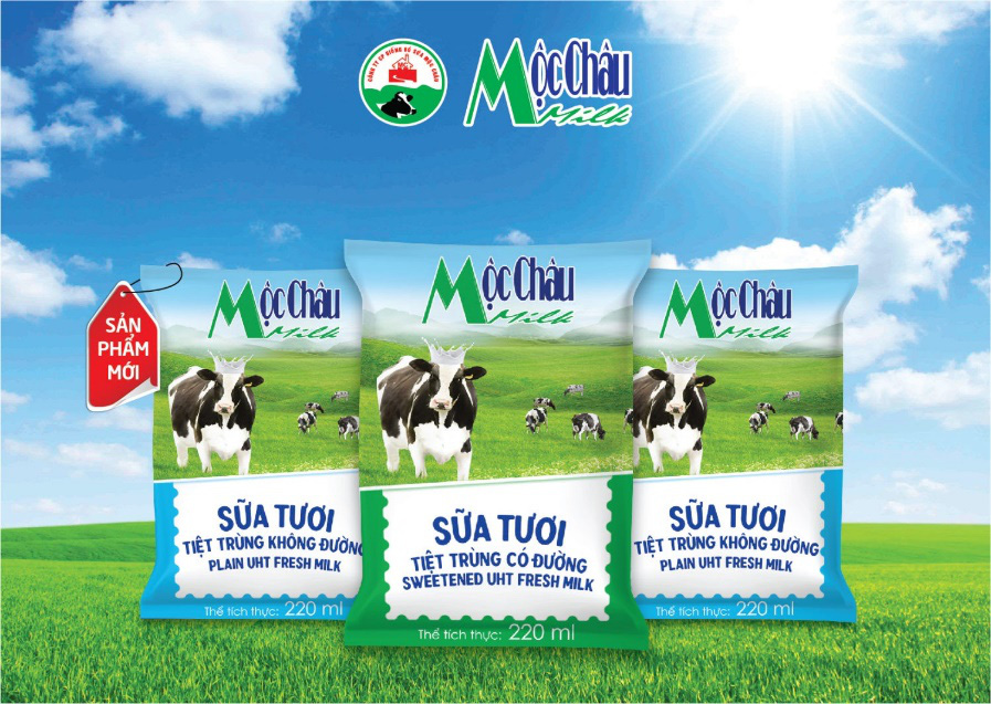 Sự tươi ngon tự nhiên từ sữa tươi tiệt trùng Mộc Châu cho gia đình bạn
