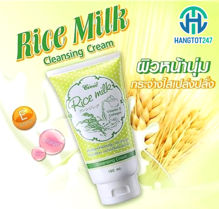 Review Sữa rửa mặt gạo Civic Rice Milk Thái Lan 