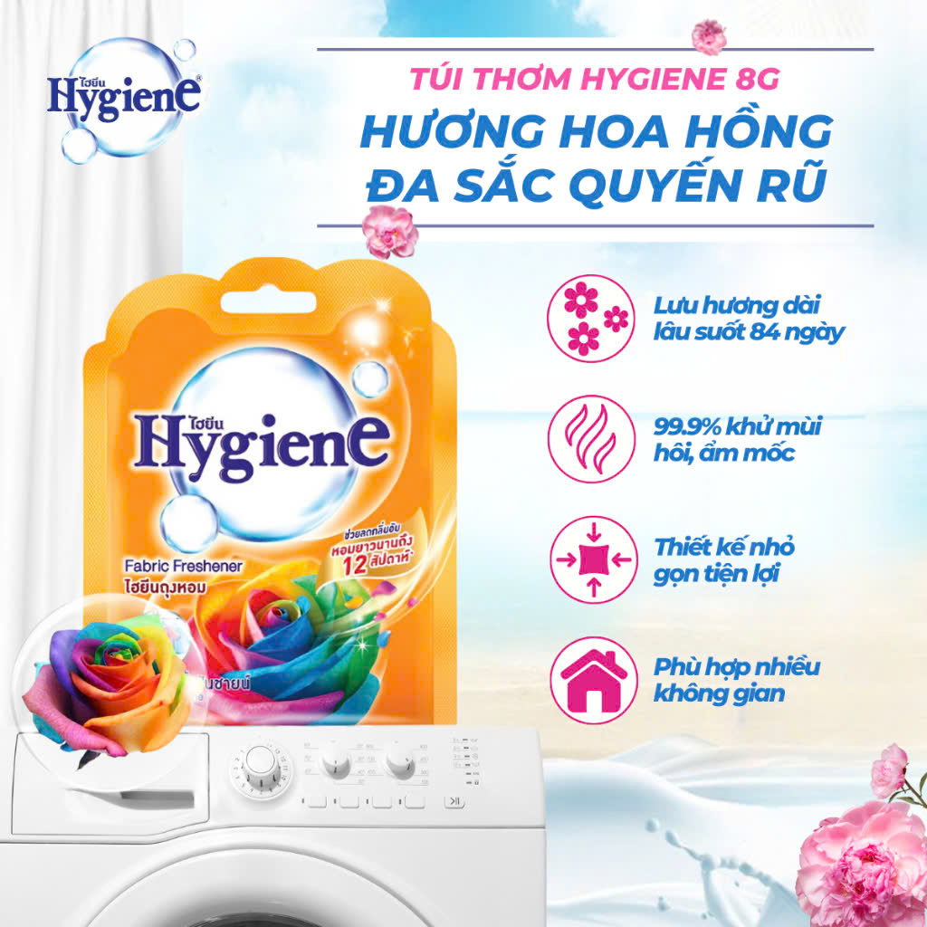 Giữ cho quần áo luôn thơm mát với túi thơm Hygiene Thái Lan