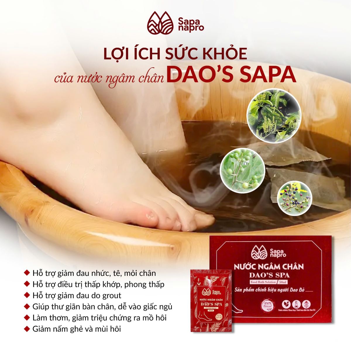 Cải thiện giấc ngủ với nước ngâm Dao's Spa