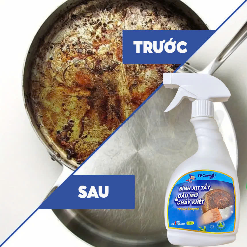 Đánh bay dầu mỡ cứng đầu với nước tẩy rửa TPCare