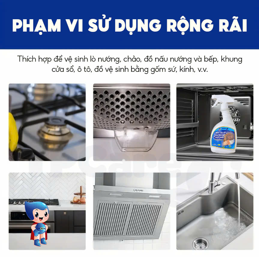 Đánh bay dầu mỡ cứng đầu với nước tẩy rửa TPCare