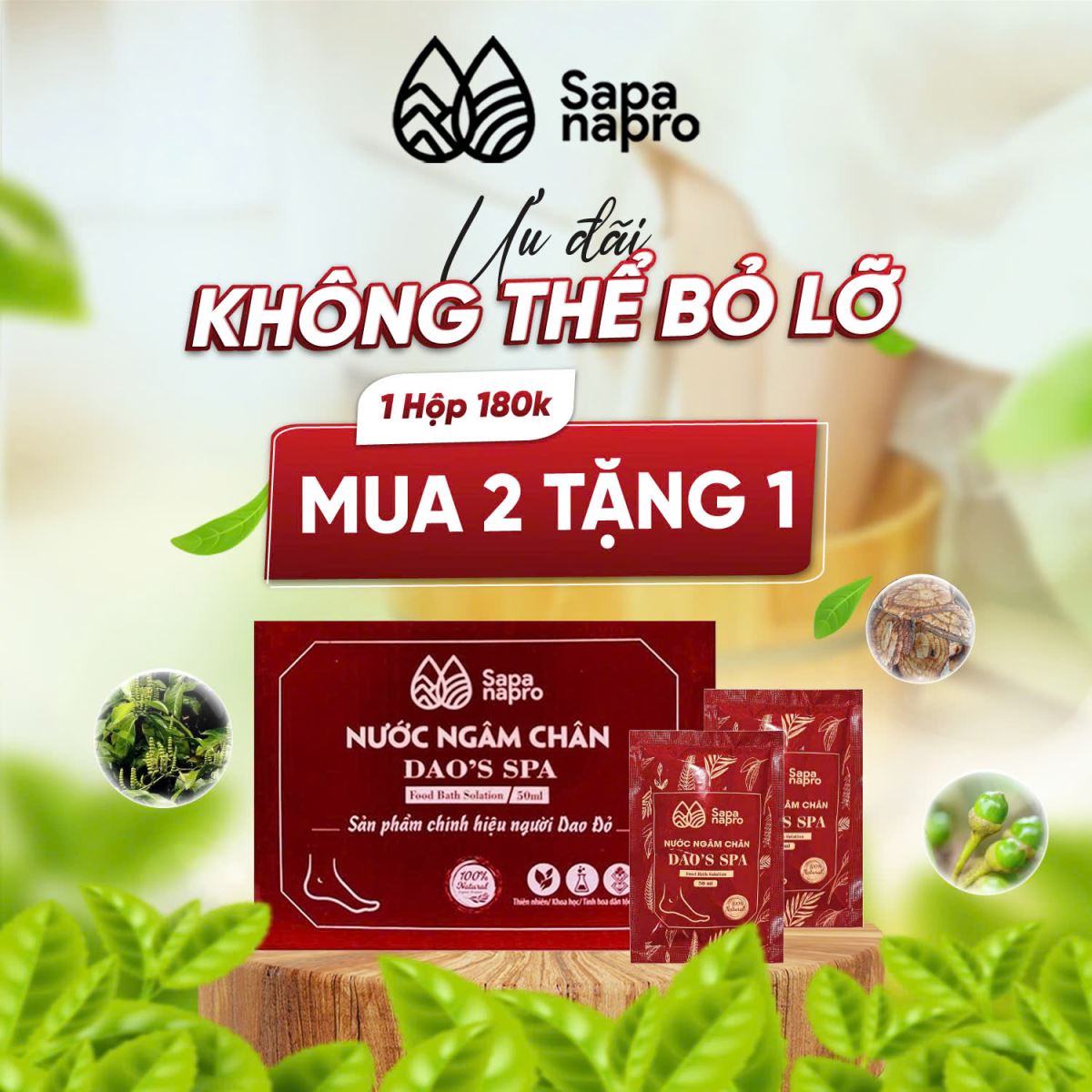 Cải thiện giấc ngủ với nước ngâm Dao's Spa